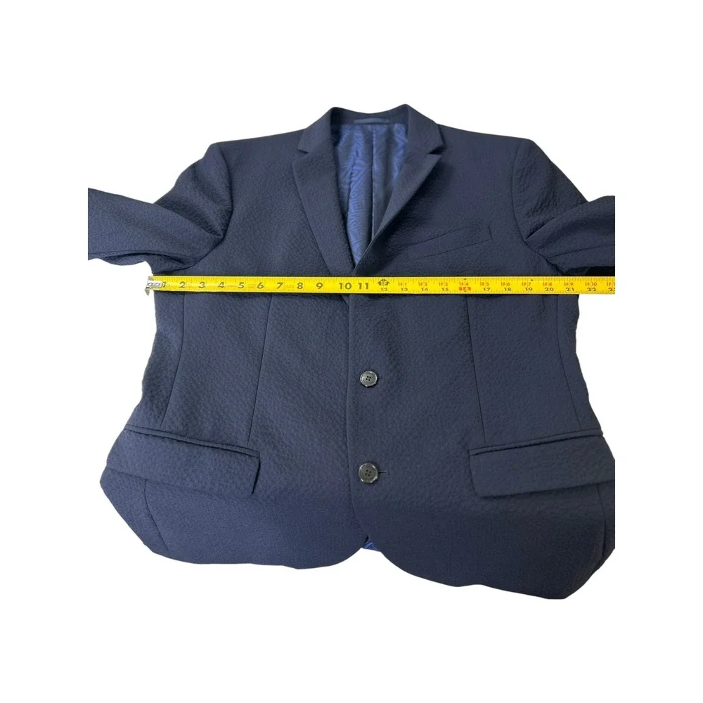 Versace Collection Navy Textured Blazer Sport Coat Jacket IT 52 US 42